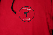 Load image into Gallery viewer, Red Superfoot Hooded Sweatshirt
